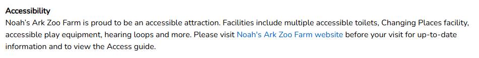 Noahs Ark Accessibility description